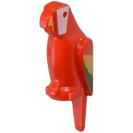 Lego pták, papoušek, červená (2546p01 RED)